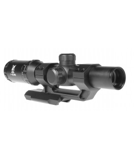 Airsoft rifle scope with backlight LPVO 1-4X24RG Delta Armory Black