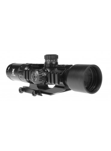 Air rifle scope with backlight and covers 1,5-5X40BE Delta Armory Black