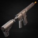 WOLVERINE AIRSOFT MTW-308 UNLEASHED WITH INFERNO ENGINE, UNLEASHED STOCK, BATTERY GRIP